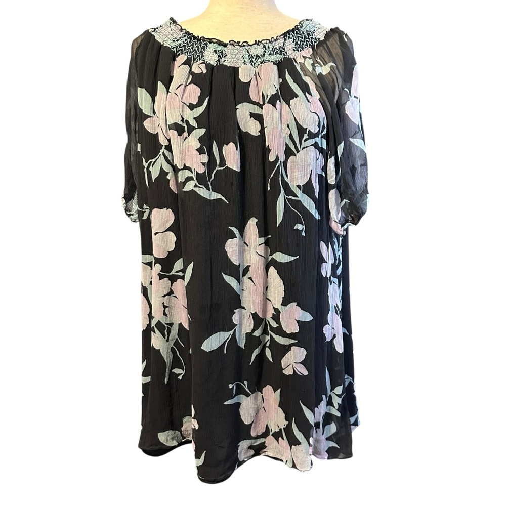 Maeve Anthropologie Silk Floral Off The Shoulder Dress Cottage Boho Fairy XS